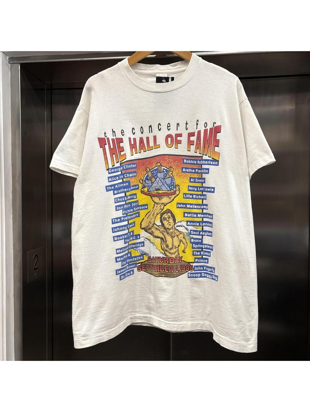 Vintage 1995 The Concert For The Hall Of Fame Music T-Shirt